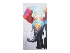 Vente-unique Schilderij-Olieverfschilderij Olifant Ii Handgeschilderd
