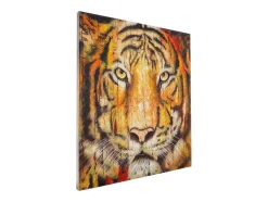 Vente-unique Schilderij-Olieverfschilderij Tijger Handgeschilderd