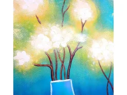 Vente-unique Schilderij-Olieverfschilderij Vazen Handgeschilderd