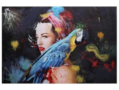 Vente-unique Schilderij-Olieverfschilderij Vrouw Mcw-H25 Handgeschilderd, 100X150Cm