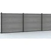 EXPERTLAND Afscherming En Omheining-Omheining H156 Cm - Set Van 6 Latten In Composiet + 1 Lichtgrijze Paal - Enola