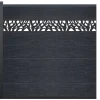 EXPERTLAND Afscherming En Omheining-Omheining H181 Cm - Set Van 7 Latten In Composiet Met Decoratie + 1 Antraciet Paal - Enola