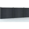 EXPERTLAND Afscherming En Omheining-Omheining H156 Cm - Set Van 6 Latten In Composiet + 2 Antraciet Palen - Enola