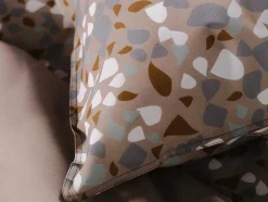 OZAIA Beddengoed-Omkeerbaar Dekbedovertrek Terrazzo Van Katoen 57 Draden /Cm - Dekbedhoes 220 X 240 Cm + 2 Kussenslopen 63 X 63 Cm - Meerdere Kleuren - Terazino