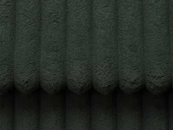 Vente-unique Vierzitsbank-Omkeerbare Hoekslaapbank Van Groen Ribfluweel Met Brede Ribbels Asturio