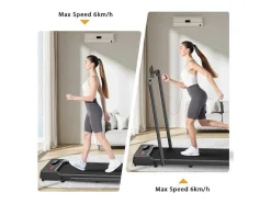 Vente-unique Fitness-Onder Bureau Loopband 1-6Km/H Wandelen Jogging Machine Voor Thuiskantoor Met Opvouwmogelijkheid