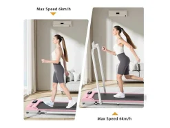 Vente-unique Fitness-Onder Bureau Loopband 1-6Km/H Wandelen Jogging Machine Voor Thuiskantoor Met Opvouwmogelijkheid