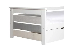 Vente-unique Bed Met Slaaplade-Onderschuifbed Celiane - 2 X 90 X 190 Cm - Mdf - Wit
