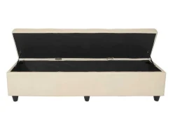 Vente-unique Kleine Opberger En Slaapkameraccessoire-Opbergkist Arezzo Xxl, Creme