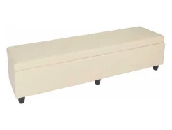 Vente-unique Kleine Opberger En Slaapkameraccessoire-Opbergkist Arezzo Xxl, Creme