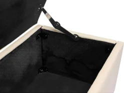 Vente-unique Kleine Opberger En Slaapkameraccessoire-Opbergkist Arezzo Xxl, Creme