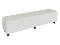 Vente-unique Kleine Opberger En Slaapkameraccessoire-Opbergkist Arezzo Xxl, Wit
