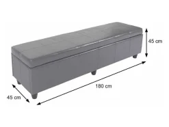 Vente-unique Kleine Opberger En Slaapkameraccessoire-Opbergkist Arezzo Xxl, Wit