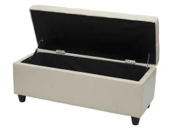 Vente-unique Kleine Opberger En Slaapkameraccessoire-Opbergkist Kriens, Creme