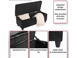 Vente-unique Kleine Opberger En Slaapkameraccessoire-Opbergkist Kriens, Creme