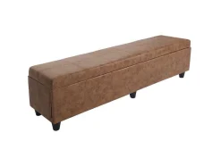 Vente-unique Kleine Opberger En Slaapkameraccessoire-Opbergkist Kriens Xxl, Imitatie Suede