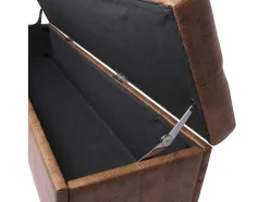 Vente-unique Kleine Opberger En Slaapkameraccessoire-Opbergkist Kriens Xxl, Imitatie Suede