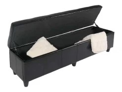 Vente-unique Kleine Opberger En Slaapkameraccessoire-Opbergkist Kriens Xxl, Zwart
