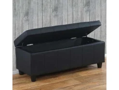 Vente-unique Kleine Opberger En Slaapkameraccessoire-Opbergkist Kriens, Zwart Mat