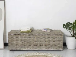 OZAIA Opbergaccessoire-Opbergruimte Van Kubu Gao - L130 X D45 X H44 Cm - Natuurlijk Grijs