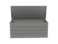 Vente-unique Tuinopslag-Opbergruimte Voor Tuin Van Grijs Gegalvaniseerd Staal - 750L - Tomaso