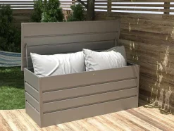 Vente-unique Tuinopslag-Opbergruimte Voor Tuin Van Grijs Gegalvaniseerd Staal - 750L - Tomaso