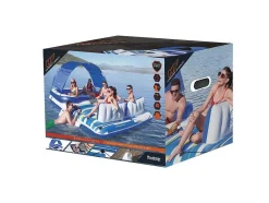 Bestway Watersport-Opblaaseiland Met Afneembaar Zonnescherm - 373 X 264 Cm - Azulio Van