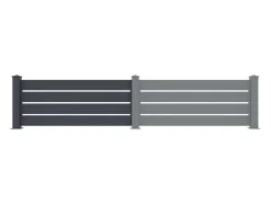 EXPERTLAND Afscherming En Omheining-Opengewerkte Uitbreiding Voor Het Hek H80,3 X L178,3 Cm In Donkergrijs Aluminium - Primo
