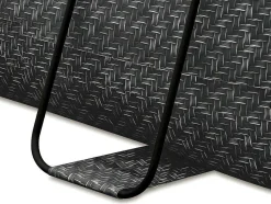 Vente-unique Zwembad-Ovaal Donkergrijs Buizenzwembad Met Visgraatmotief En Filterpomp Met Patroon - L424 X D250 X H100 Cm - Salamanque