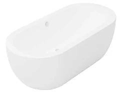 Shower & Design Vrijstaand Bad-Ovaal Vrijstaand - 200 L - 170 X 80 X 58 Cm - Wit - Acryl - Neptuna