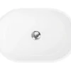 Shower & Design Wastafel-Ovale Wastafel Van Solid Surface - Wit - 58 Cm - Sengli