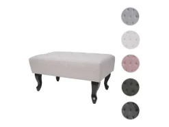 Vente-unique Kruk-Oxford Voetenbank Waterafstotend, Creme-Beige
