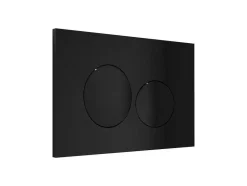 Vente-unique Hangend Toilet-Pakket Zwevend Toilet Mat Zwart Met Frame En Drukplaat - Javoine