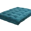 OZAIA Huistextiel-Palletkussen - 120 X 80 X 10 Cm - Ribfluweel - Blauw - Baila
