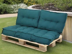 OZAIA Tuindecoratie-Palletkussen Baila - Katoen En Polyester - 80X120X12 Cm - Blauw