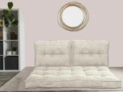 OZAIA Huistextiel-Palletkussen Van Ribfluweel - L120 X D80 Cm - Beige - Baila