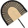 OZAIA Decoratieve Wandplaat-Papieren Wandwaaier - 45 X 58 Cm - Naturel En Zwart - Zawane
