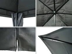 Vente-unique Prieel, Pergola, Gazebo En Kiosk-Pergola Mcw-J63, Antraciet