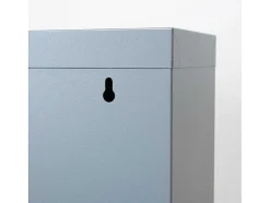 Vente-unique Schoenenkast-Pisa Schoenenkast Grijs Metaal Met 3 Vakken.