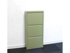 Vente-unique Schoenenkast-Pisa Schoenenkast Groen Metaal Met 6 Vakken.
