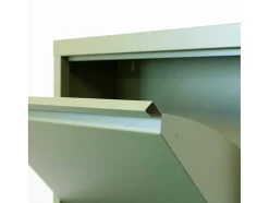 Vente-unique Schoenenkast-Pisa Schoenenkast Groen Metaal Met 8 Vakken.