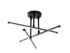 OZAIA Plafondlamp-Plafondlamp Met Ledverlichting Van Metaal - L51 X H26 Cm - Zwart - Heras
