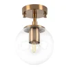 OZAIA Plafondlamp-Plafondlamp Van Metaal Met Bol -D. 15 Cm X H. 23 Cm - Vintage - Barlati