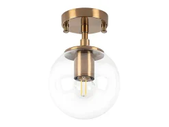 OZAIA Plafondlamp-Plafondlamp Van Metaal Met Bol -D. 15 Cm X H. 23 Cm - Vintage - Barlati