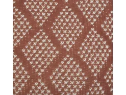 OZAIA Huistextiel-Plaid Oyace - Acryl En Wol - 130 X 170 Cm - Ivoor En Rood