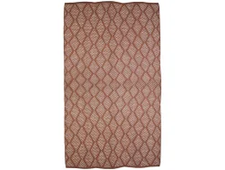 OZAIA Huistextiel-Plaid Oyace - Acryl En Wol - 130 X 170 Cm - Ivoor En Rood