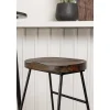 Vente-unique Barmeubel-Plaza Barmeubelset Bartafel Zwart En 2 Ozark Barstoelen Naturel.