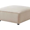 PASCAL MORABITO Poef-Poef Van Beige Ribfluweel Borore - Van