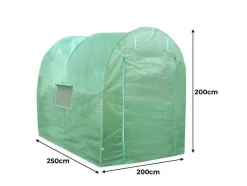 Vente-unique Tuinkas-Polytunnel 19Mm 2.5M X 2M With Racking