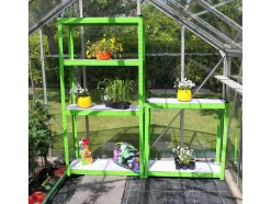 Vente-unique Tuinkas-Polytunnel 19Mm 2.5M X 2M With Racking